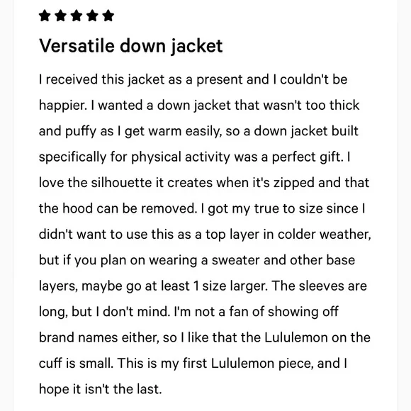 ❄️LULULEMON DOWN FOR IT ALL JACKET/COAT-CLEMENTINE - Picture 14 of 16